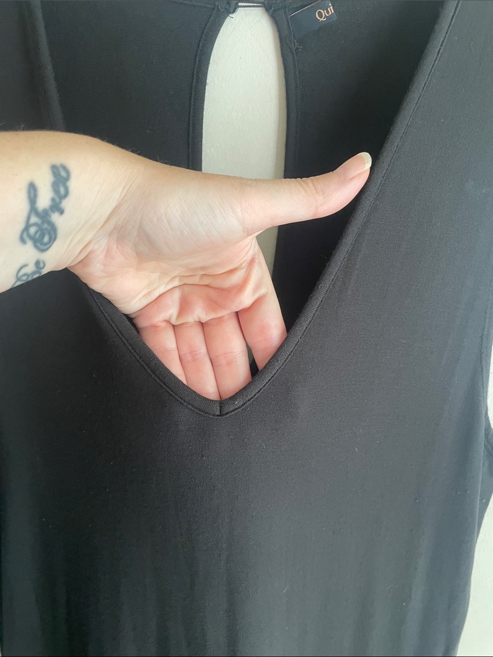Quince French Terry Modal Jumpsuit Black - Picture 8 of 15